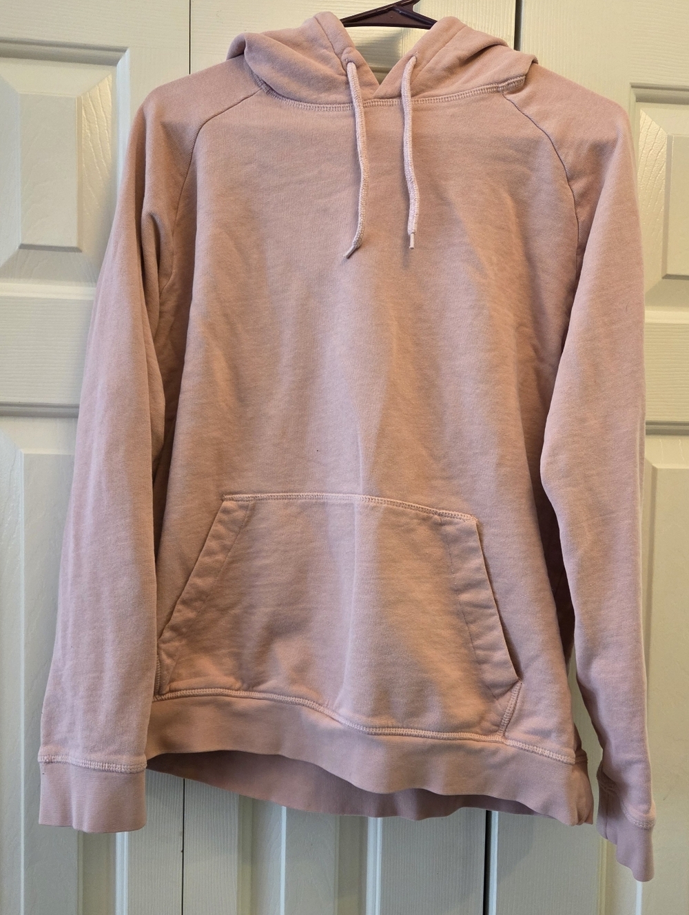 H&M Men's Crewneck Hoodie in Light Pink